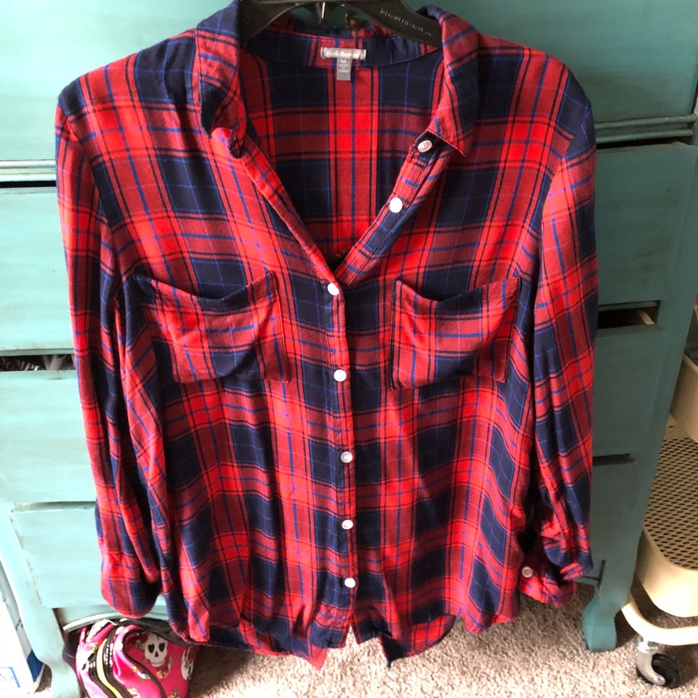 Charlotte Ruse plaid shirt
